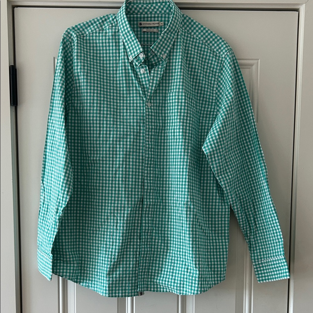 Southern Proper Green Checkered Men's Shirt